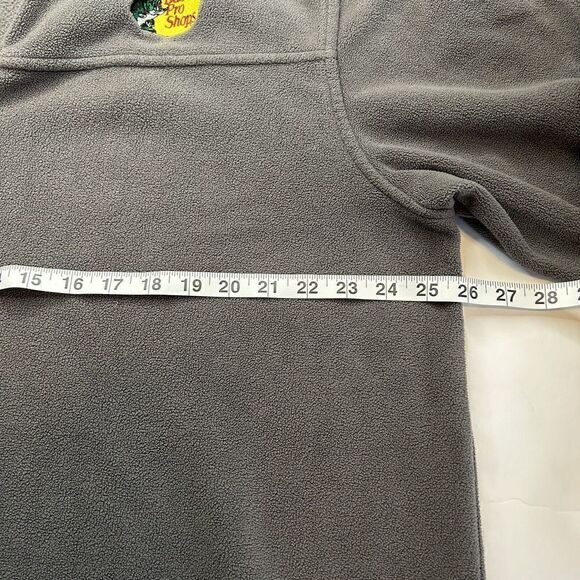 Bass Pro Shops Men’s Gray Fleece Quarter Zip Pullover Jacket Sweatshirt XL - Picture 5 of 8